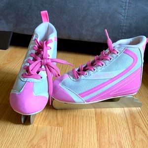 Starglide pink and white ice skates